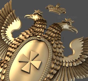 3D model Eagle, hook and brush (STL)